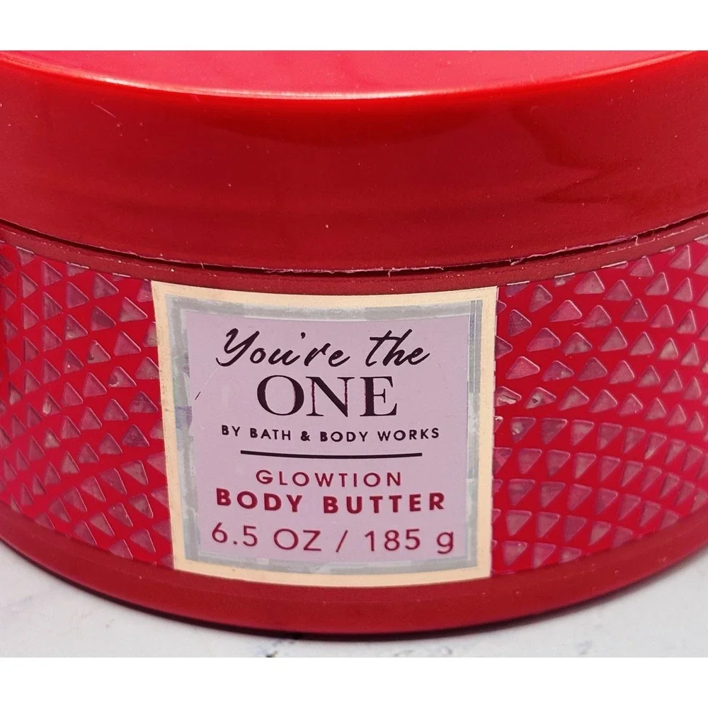 2 Bath and Body Works YOU'RE THE ONE Glowtion Body Butter & Body Cream 8 oz. Set